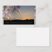 Carte De Visite Ezekiel's Wheel at Sunset (Devant / Derrière)