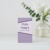 Carte de visite Fab Art Déco, violet (Debout devant)