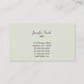 Carte de visite Fab Rétro, Plum (Dos)