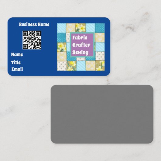 Carte De Visite Fabric (Devant / Derrière)
