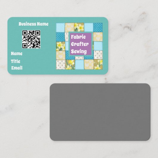 Carte De Visite Fabric (Devant / Derrière)