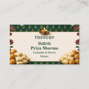 Carte De Visite Fabricant de friandises de Diwali et fondateur Gre