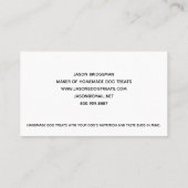 Carte De Visite Fabricant de nourriture pour chiens (Dos)