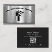Carte De Visite Fabricant de soudage métallique Code QR de l'entre (Devant / Derrière)