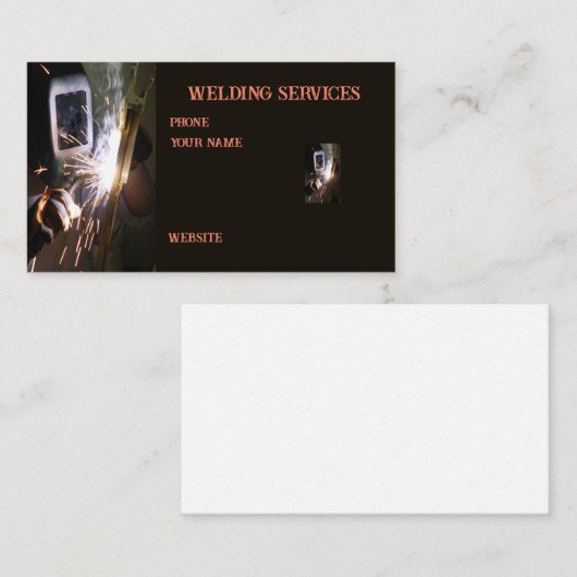 Carte De Visite Fabricant de soudure métallique (Devant / Derrière)