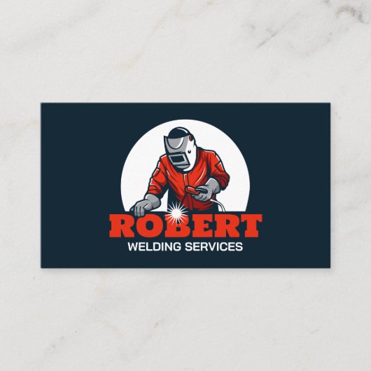 Carte De Visite Fabricant métallique de soudure classique simple (Devant)