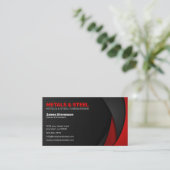 Carte De Visite Fabrication d'acier et de métaux (Debout devant)