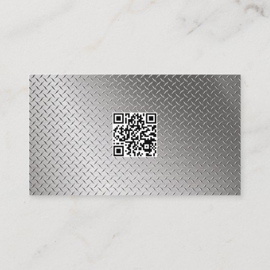 Carte De Visite Fabrication d'acier et de métaux (Dos)