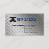 Carte De Visite Fabrication d'acier et de métaux (Devant)