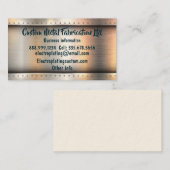 Carte De Visite Fabrication de métal sur mesure.Ltd (Devant / Derrière)