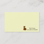 Carte De Visite Fabrication d'ours en peluche (Dos)