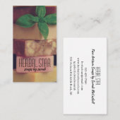 Carte De Visite Fabriquant de savon Artisan de fines herbes (Devant / Derrière)