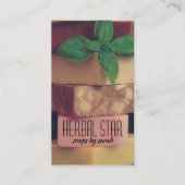 Carte De Visite Fabriquant de savon Artisan de fines herbes (Devant)