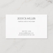 Carte De Visite Fabriqué à la main avec l'artisanat en Fil d'amour (Dos)