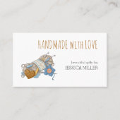 Carte De Visite Fabriqué à la main avec l'artisanat en Fil d'amour (Devant)