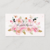 Carte De Visite Fabriqué à la main avec Love Home Artiste (Devant)