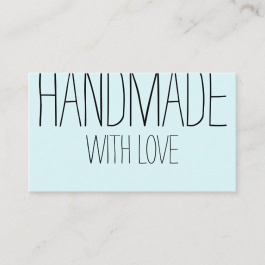 Carte De Visite Fabriqué à la main, simple écrit à la main (Devant)