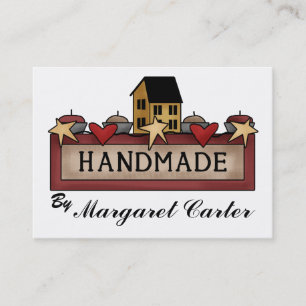 Carte De Visite Fabriqué à la main - Tricot