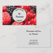 Carte De Visite Fabriqué à la maison avec des fruits d'amour photo (Devant / Derrière)