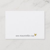 Carte De Visite Fabriqué avec l'amour Quilé Pink Patch Tree Oiseau (Dos)