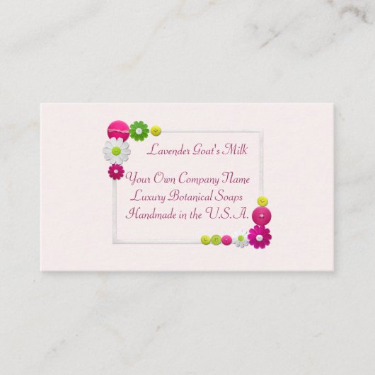 Carte De Visite Fabriqué sur mesure et fabriqué à la main (Devant)