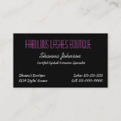 carte de visite "Fabulous Lashes" (Devant)