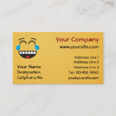 Carte De Visite Face avec des larmes de joie (Devant)