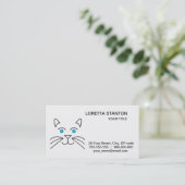 Carte De Visite Face de chat (Debout devant)