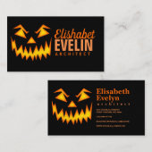 Carte De Visite Face d'Halloween effrayante g567 (Devant / Derrière)