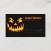 Carte De Visite Face d'Halloween effrayante y567 (Dos)