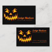 Carte De Visite Face d'Halloween effrayante y567 (Devant / Derrière)