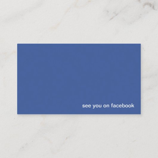 Carte de visite Facebook CC0213 (Dos)