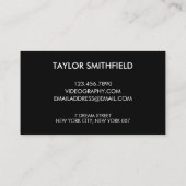 Carte de visite Facebook Instagram Twitter (Dos)