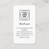 Carte De Visite Facebook QR | Custom Business Review Feedback Link (Dos)