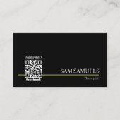 Carte De Visite Facebook Suivez-nous Qr Code Logo d'entreprise (Devant)