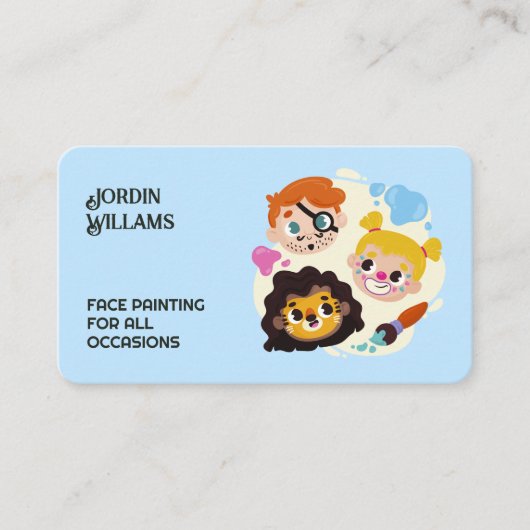 Carte De Visite Facepainter (Devant)