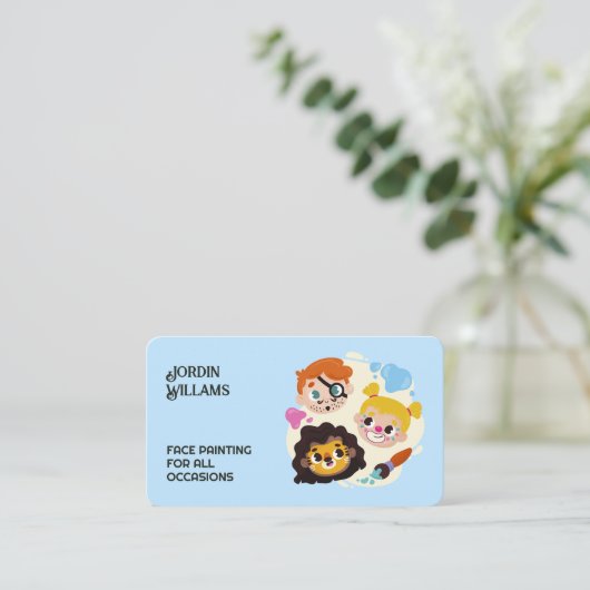 Carte De Visite Facepainter (Debout devant)