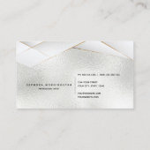 Carte De Visite Facettes angulaires professionnelles élégantes Fro (Dos)