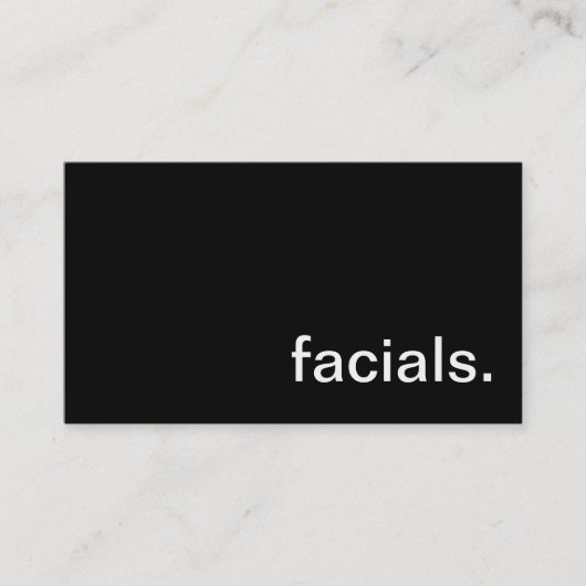 Carte de visite facial (Devant)