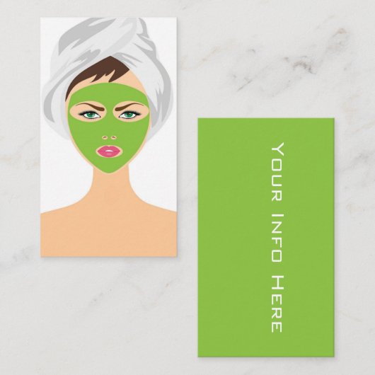 Carte De Visite Facial (Devant / Derrière)