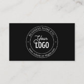 Carte De Visite Facile de remplacement de logo et de texte personn (Devant)