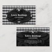 Carte De Visite Façonnez à pied-de-poule Fleur de lis Jewelry le (Devant / Derrière)