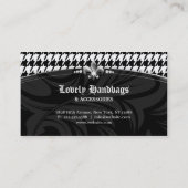 Carte De Visite Façonnez à pied-de-poule Fleur de lis Jewelry le (Dos)