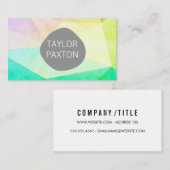 Carte De Visite Facteur géométrique (Devant / Derrière)