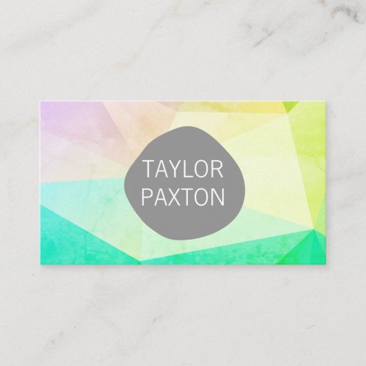 Carte De Visite Facteur géométrique (Devant)