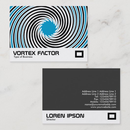 Carte De Visite Facteur vortex (Devant / Derrière)
