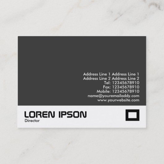 Carte De Visite Facteur vortex (Dos)