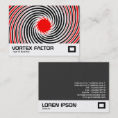 Carte De Visite Facteur Vortex - Rouge (Devant / Derrière)