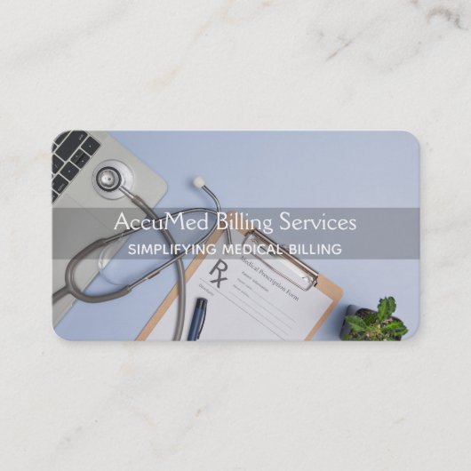 Carte De Visite Facturation Médicale (Devant)