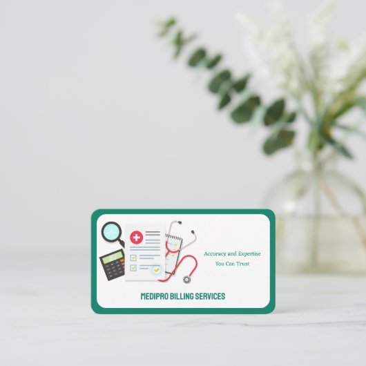 Carte De Visite Facturation Médicale (Debout devant)